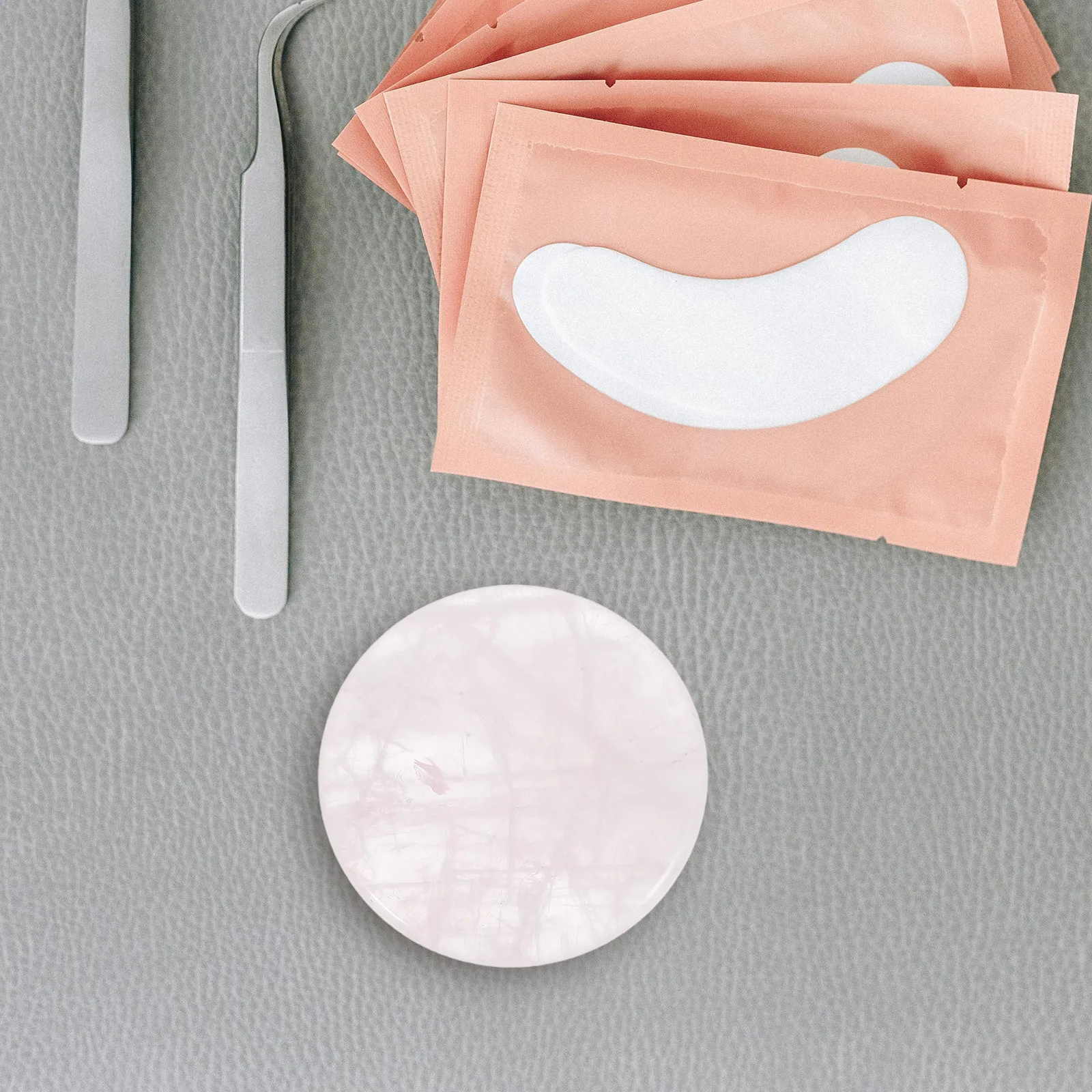 1 pièces Extensions de cils support de pierre de Jade palette de colle conception Durable maintient les Extensions de cils adhésives Jade