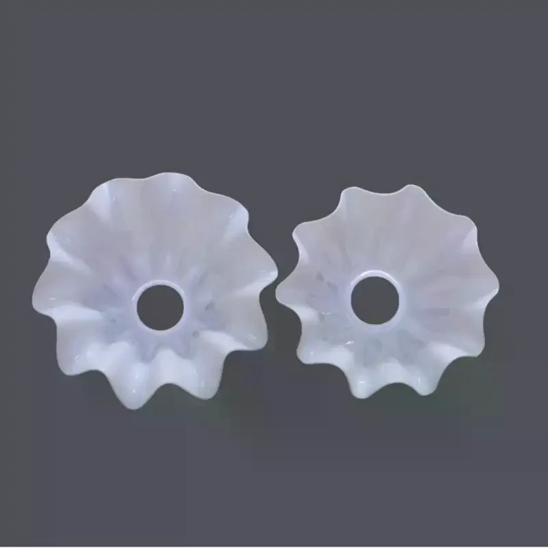 1pc DIY Wall Night Restaurant Chandelier Replacement E27 Plastic Bell Orchid Lampshade Hanging Lamp Accessories Table Parts