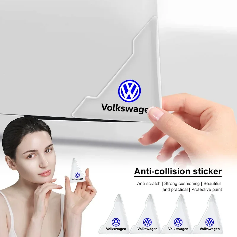 

2Pcs Car Door Corner Cover Anti-Scratch Protection Sticker for VW B6 B7 B5 Golf Polo Tiguan Passat EOS Scirocco Jetta GTI