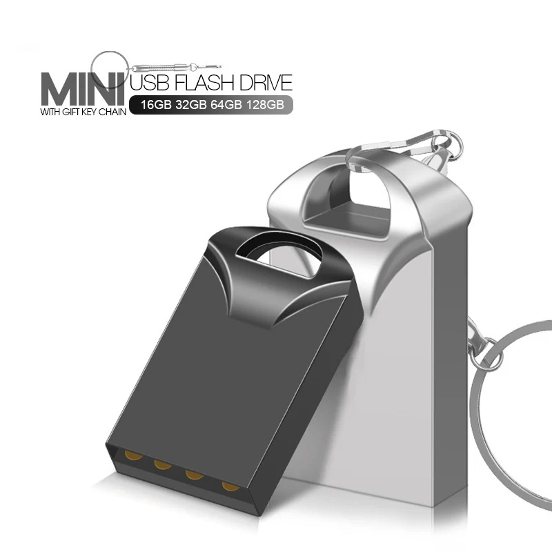 128 Go U Disk Métal USB Flash Drive 2.0 Pen Drives 4 Go 8 Go 16 Go 32 Go 64 Go Memory Stick