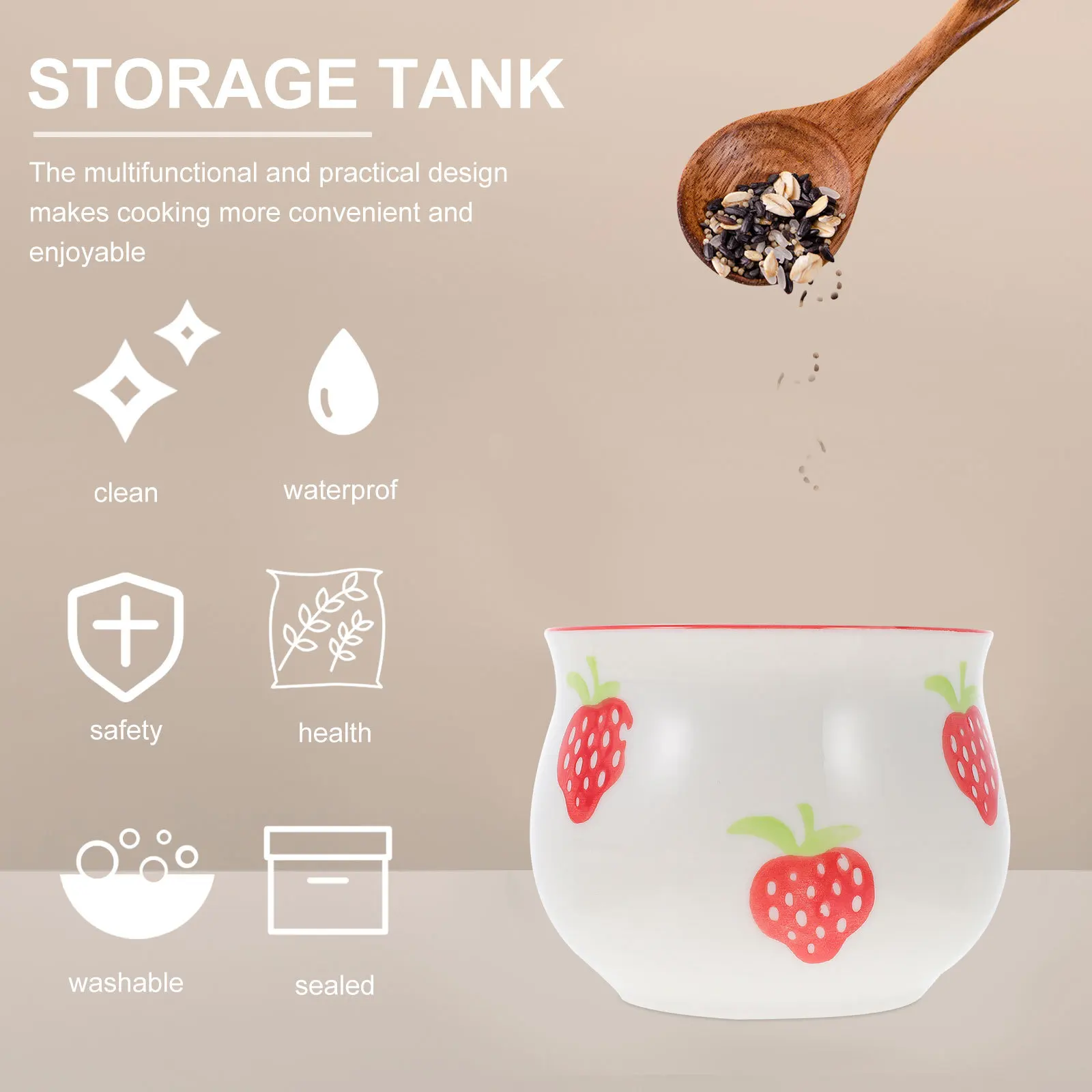 Набор керамических банок для хранения, простой дизайн