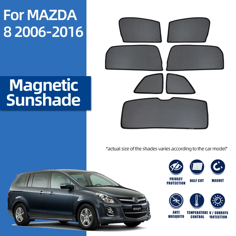 

For Mazda MPV 8 LY 2006-2016 Mazda8 Front Windshield Car Sunshade Shield Rear Baby Side Window Sun Shade Visor Magnetic Curtain