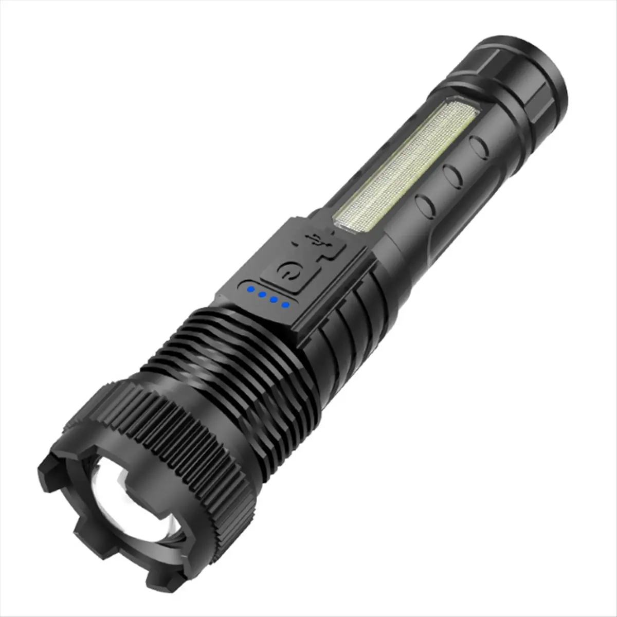Fits for Ultra Bright LED Flashlight USB-C Rechargeable High Power Torch with Built-in Battery for Camping and Outdoor Activitie