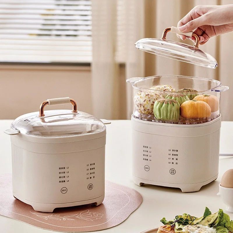 220V Smart EggCooker Household Electric Steamer 24H Reservation Breakfast Machine Multifunctional Steaming Pot with utoPower-off