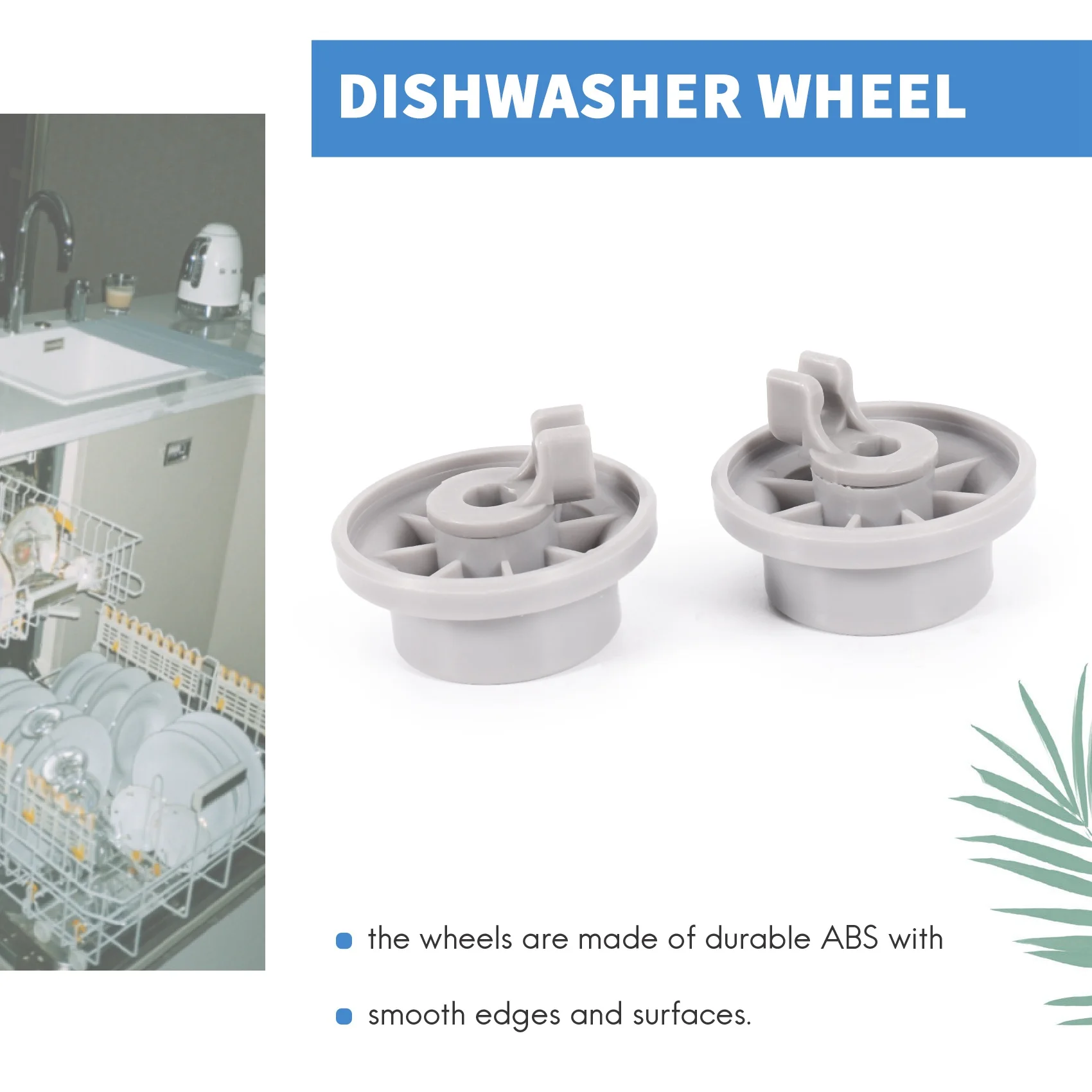 ГОРЯЧИЕ 8 шт. прочное колесо для посудомоечной машины 165314   Сменное колесо нижней полки для посудомоечной машины, подходящее для посудомоечной машины Whirlpool и Kenmore