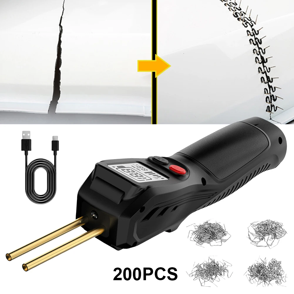 

Cordless Plastic Welder Plastic Welding Kit for Car Bumper Repair (Black)