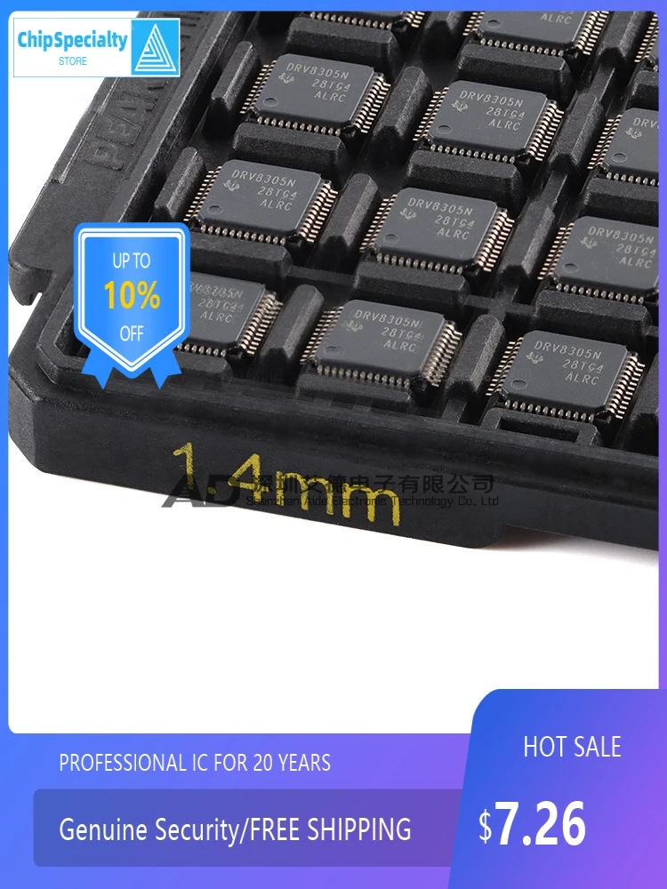 Original genuine DRV8305NPHPR DRV8305N HTQFP-48 three-phase gate driver chip