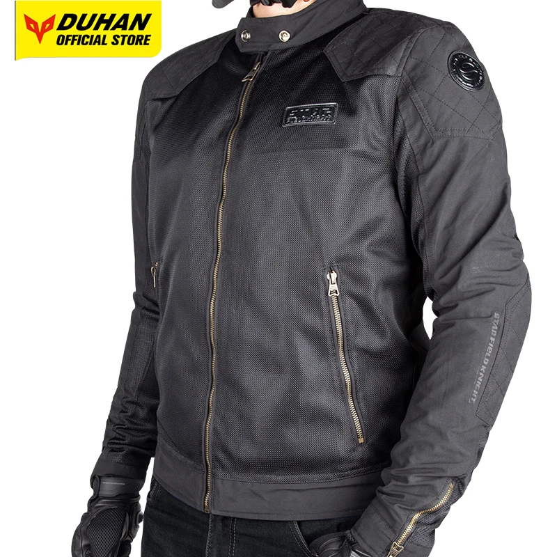 

Summer Breathable Mesh Motorcycle Jacket Wear Resistant Moto Biker Jacket Chaqueta Moto Hombre With CE Certified Protective Gear