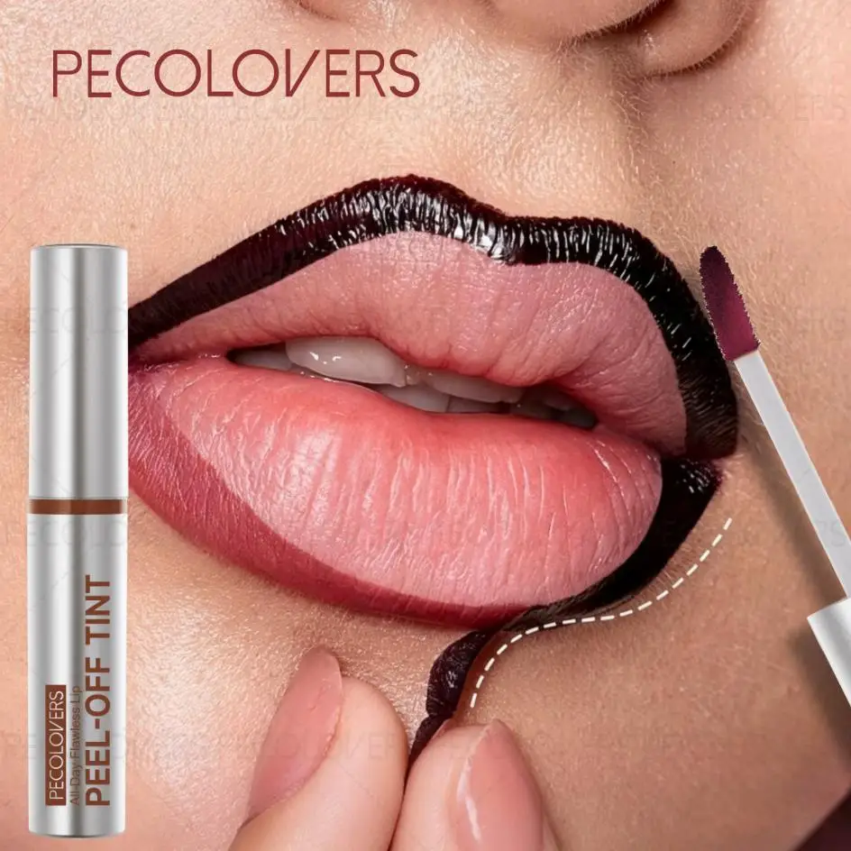 Abziehbarer Lipliner Tattoo, Wasserfester Langanhaltender Matter Lippenstift, Feuchtigkeitsspendendes Make-up, Lipliner & Lipgloss
