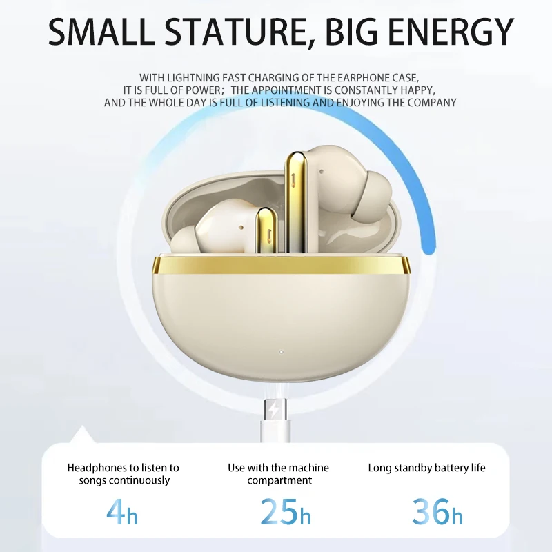 2025 G2900F TWS سماعات بلوتوث بخاصية إلغاء الضوضاء النشطة ANC ENC جودة عالية تكوين عالي في الأذن رياضي طويل جدًا #2