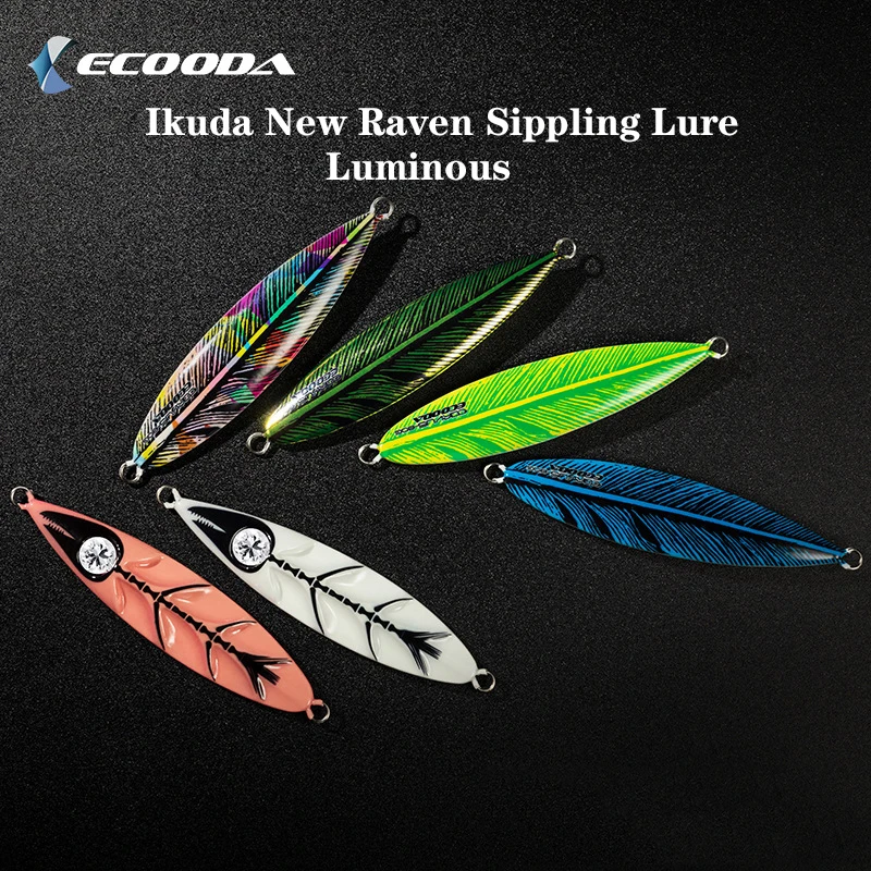 

Ikuta Dodo Iron Bait 80g-260g Fluorescent 3d Tumbling Diamond Eye Sea Fishing Specializing In Walleye Slow Cranking Iron Bait