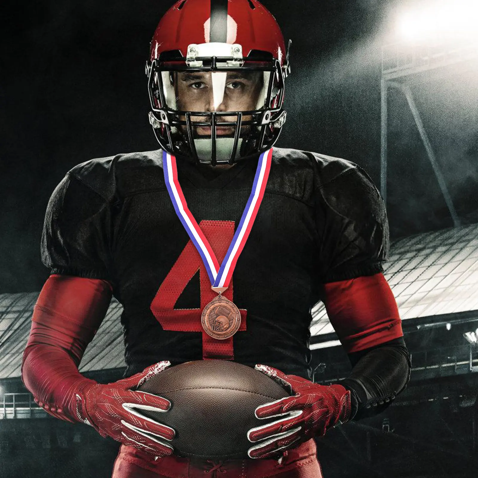 

Креативная медаль из цинкового сплава для регби с лентой, для спортивных соревнований, декоративная наградная медаль, медали для регби