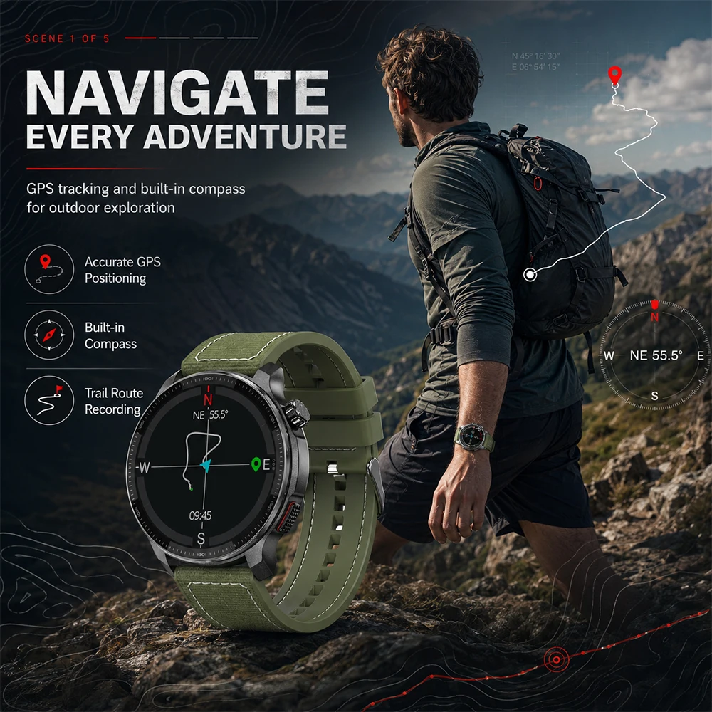 2026 GPS Smart Watch 4GB Stora - Outdoor Power Meter Box recension och pris