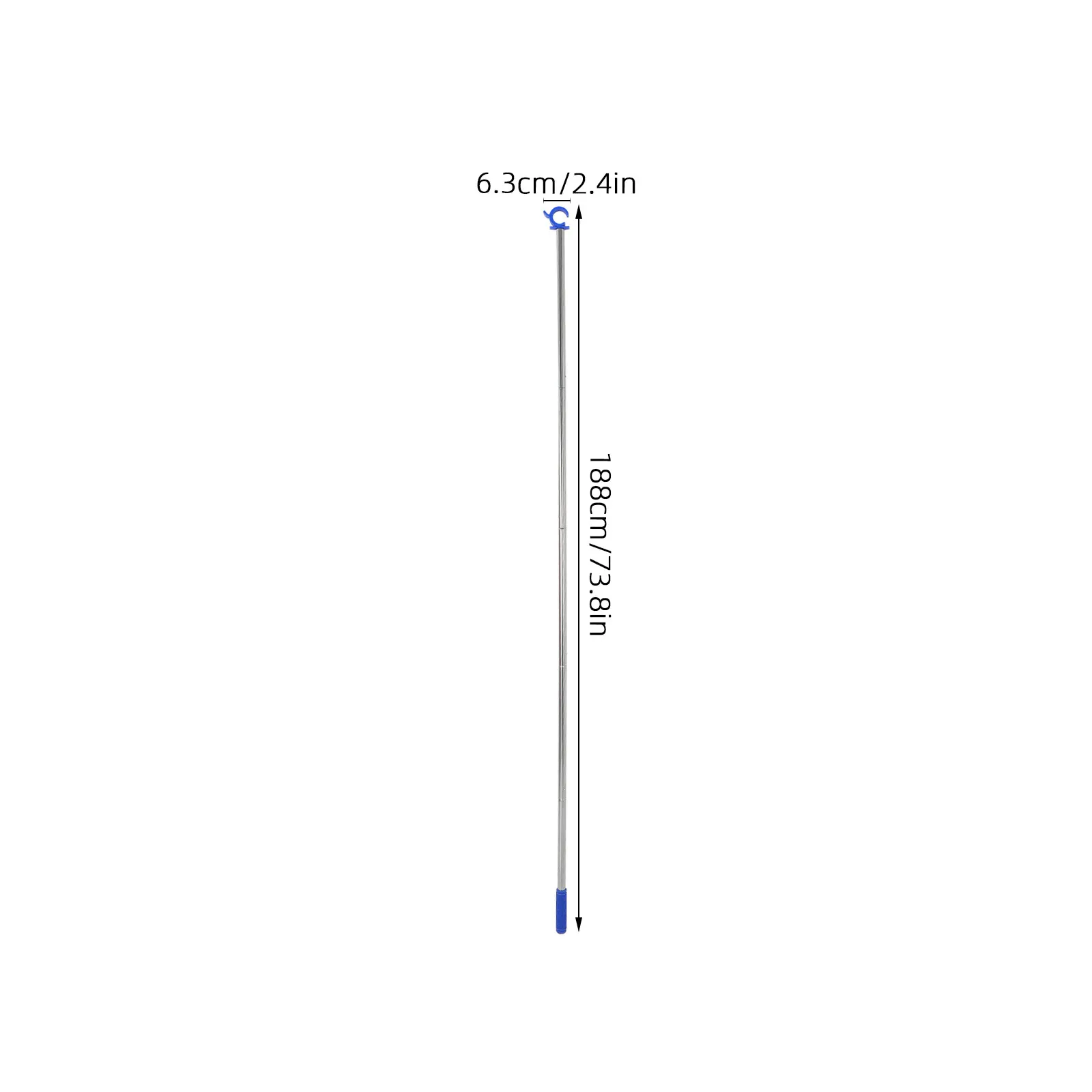 Telescopic Adjustable Window Opener Pole 74 Inch Non Slip Handle for Elderly Skylights Loft Hatch Curtains Roof Windows