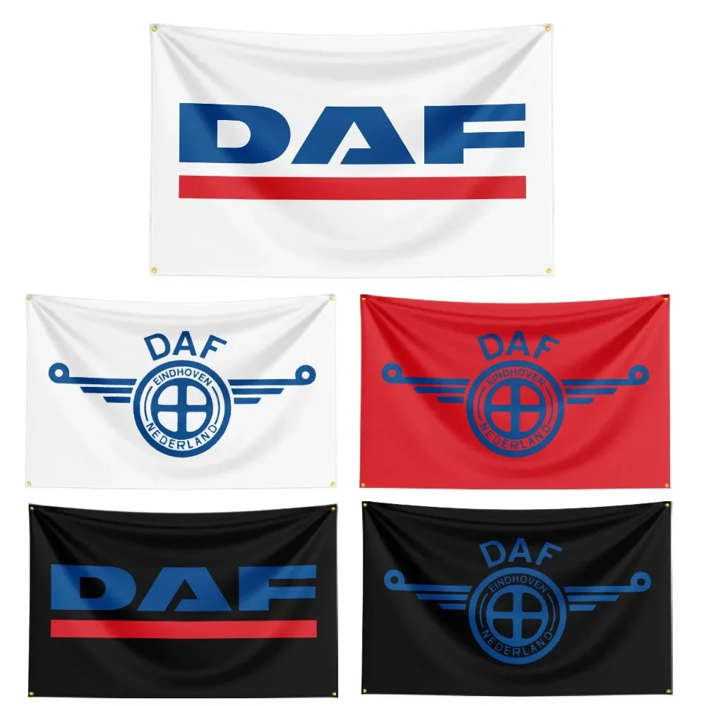 

3x5 Ft DAF Flag Polyester Digital Printed Logo Car Club Banner Flag Decoration Banner Flag Banner