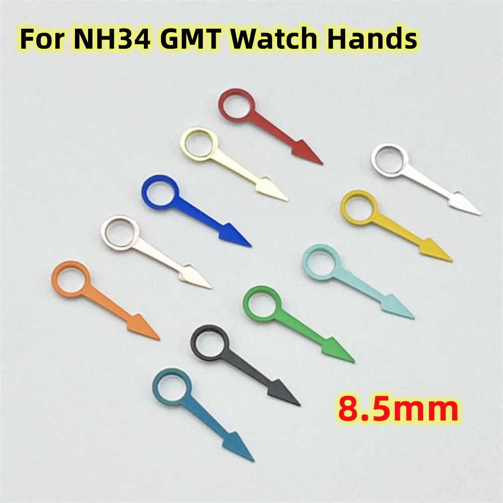 

New 8.5mm Watch Hands, No Luminous NH34 Pointers GMT Hands, for NH34 Movement Mechanical Watch Accessories Parts