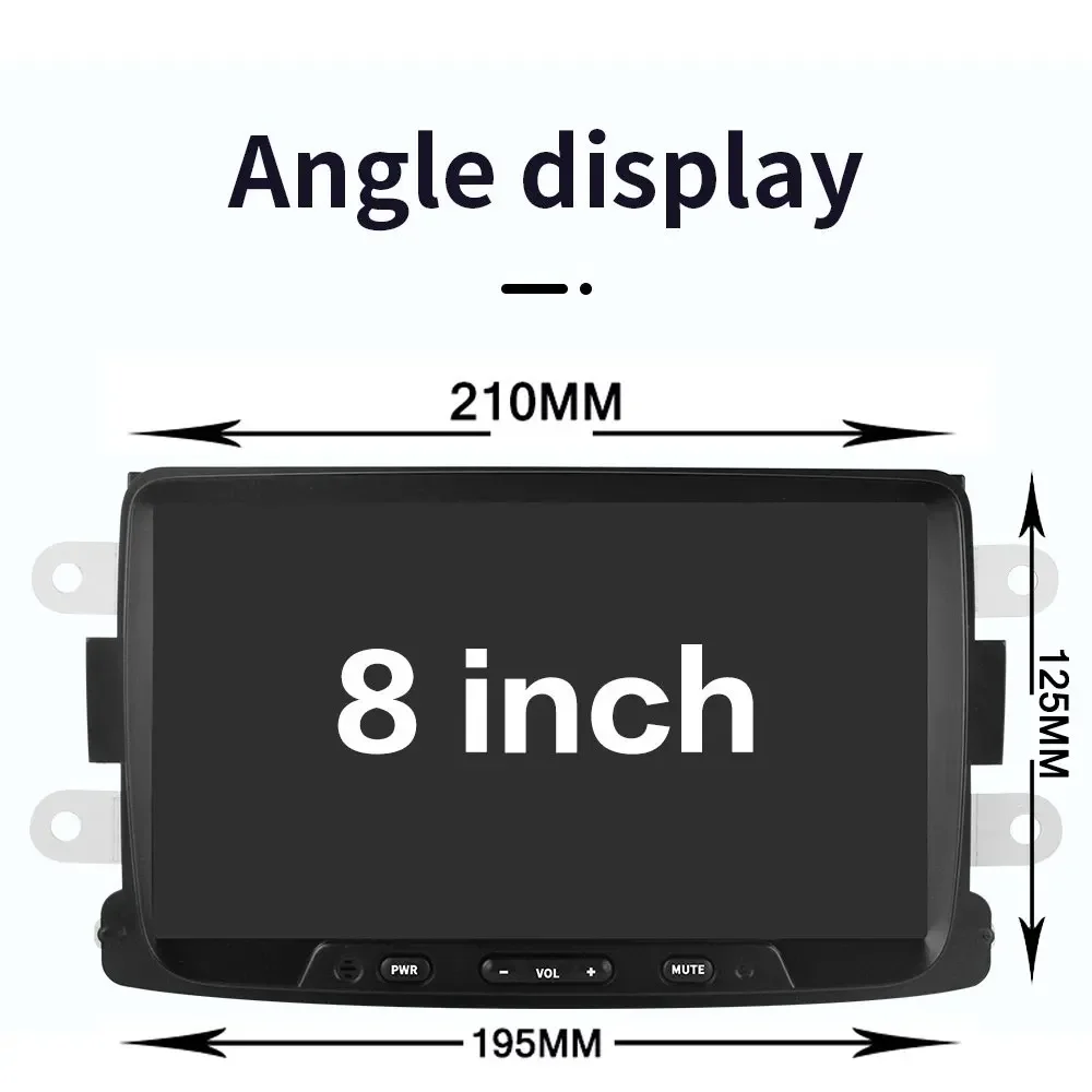Android Car Radio multimedia Player Carplay Auto，2din 8inch For Renault Dacia Duster Captur Symbol Logan Dokker Sandero Lodgy