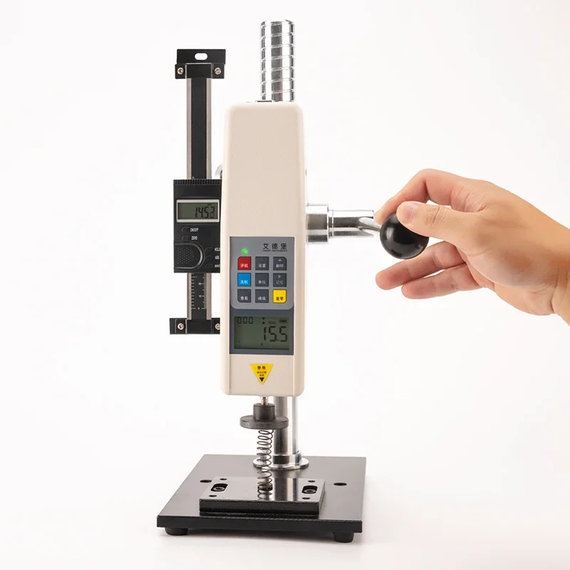 Digital spring pressure testing machine push-pull force meter test bench displacement distance scale HPB