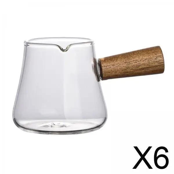 

Espresso Measuring Glass Single Spout Milk Cup Heat Resistant Borosilicate Jug for Coffee Bar Home Baking