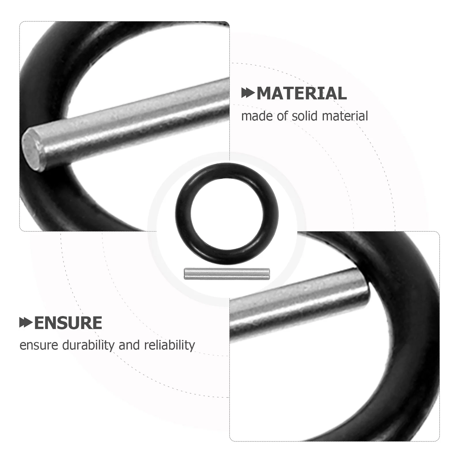 6 Sets Electric Wrench Socket Latch Steel Rubber Pin Safety Positioning Snap Spring Ratchet Plug and