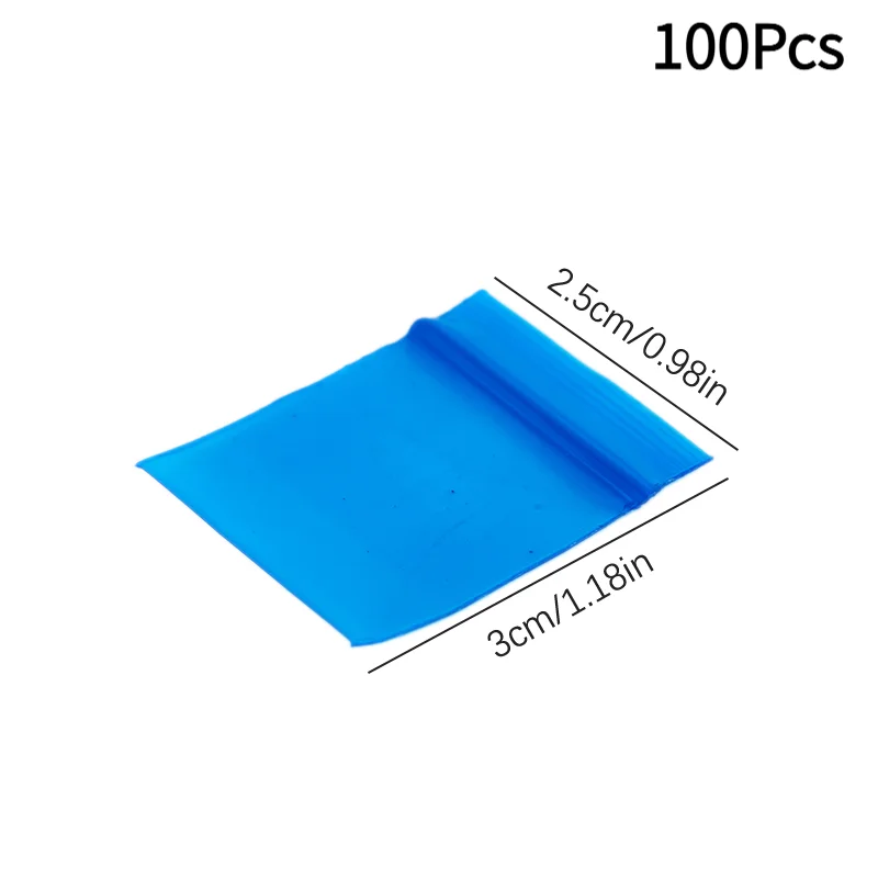 100Pcs Plastic Packaging Bags Pill Packaging Pouches New Mini Zip Lock Bags Zipper Bag.