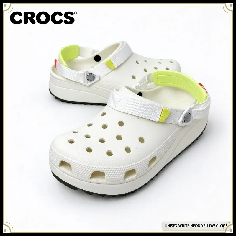 Crocs new ribbon cool walk original standard couple hole shoes platform outdoor beach shoes casual women bag head cool slippers
