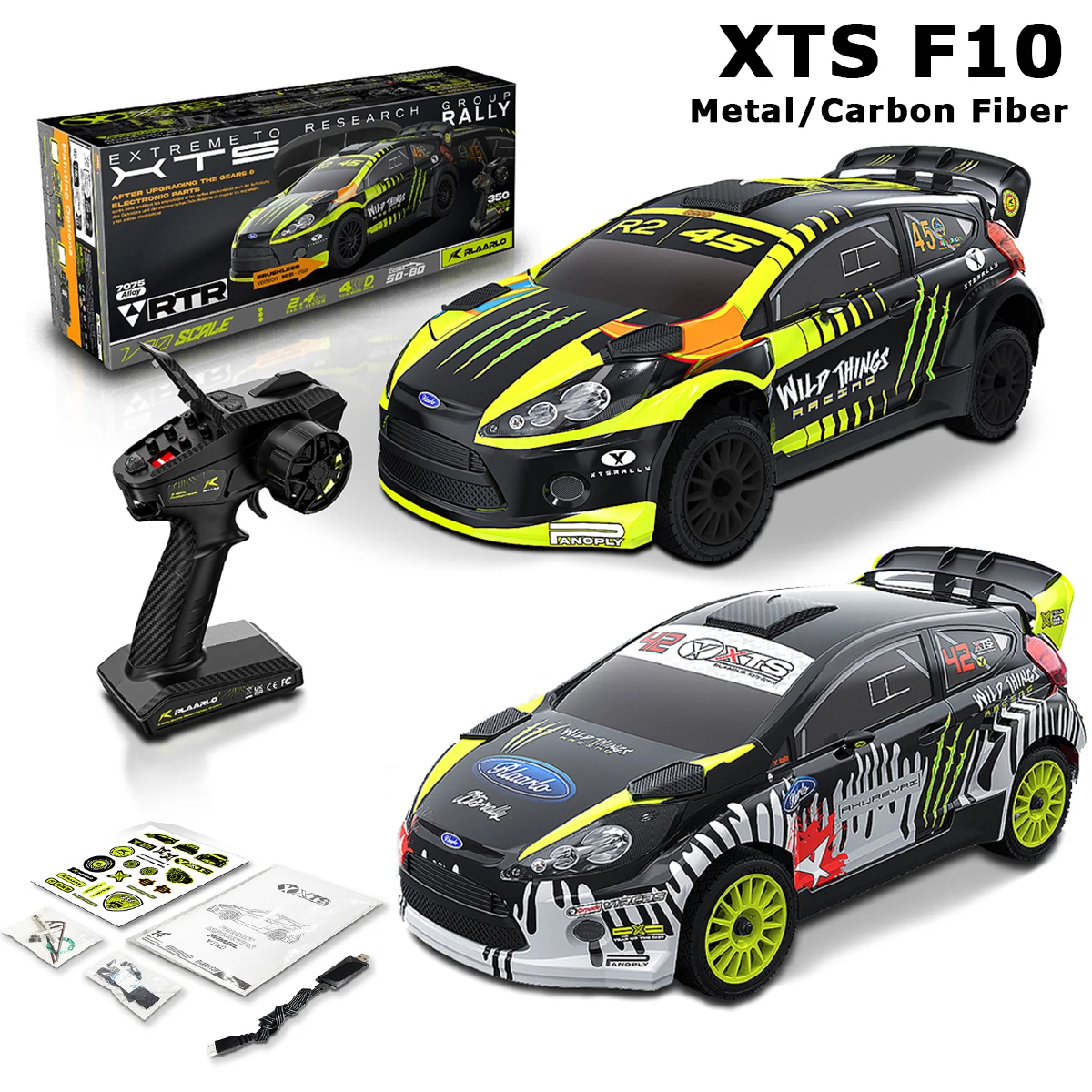 

1/10 Raleigh XTS F10 L Z Радиоуправляемый автомобиль из углеродного волокна 4WD Drift Racing Внедорожная модель RTR раллийный раллийный внедорожник