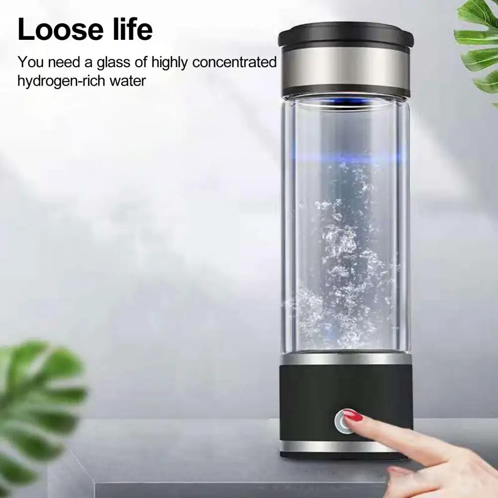 

Hydrogen Water Bottle Portable Hydrogen Water Generator Healthy Ionizer Machine for Home Office Travel Ionized Water Bottle