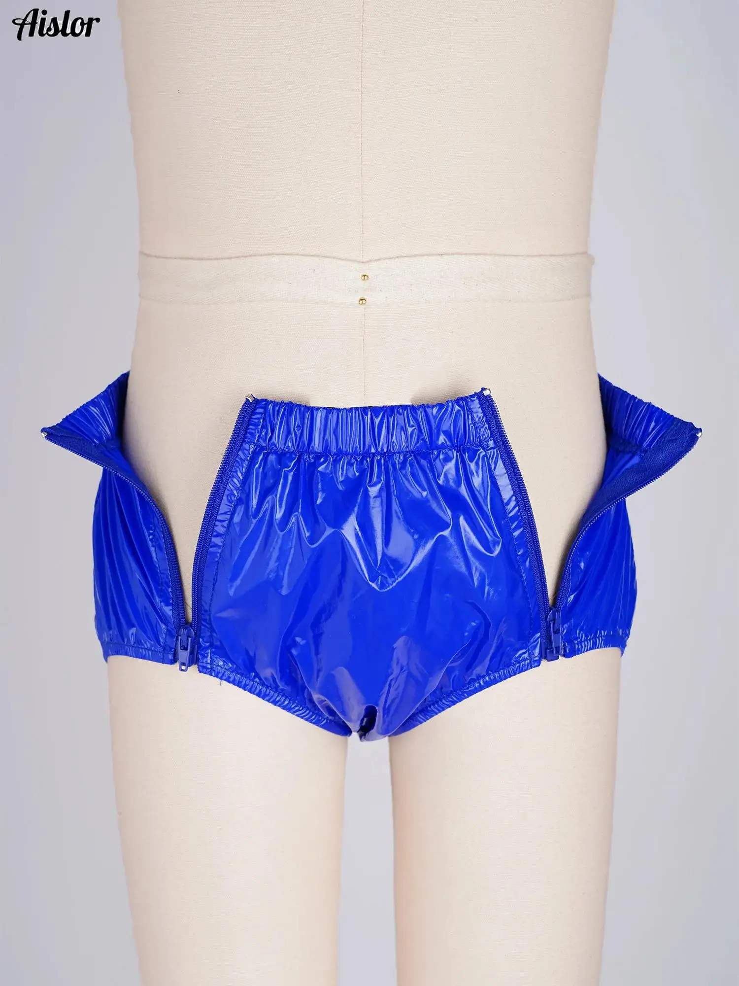 Swimwear Boys Waterproof Diaper Cover Underwear Front Zipper Briefs Swimwear Swimming Trunks Adaptive Special Needs Panties