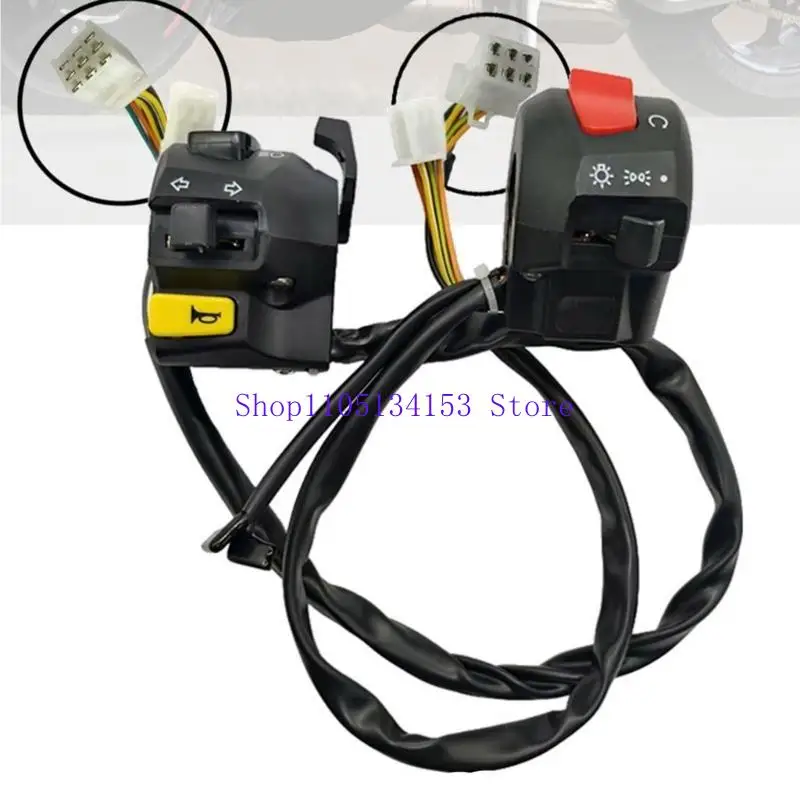 

hg89 Эффективный переключатель управления освещением на руле мотоцикла Экономичный переключатель мотоцикла для ежедневных на и