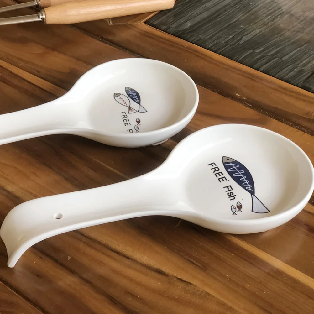 

Creative Spoon Rest Cooking Holder Plate Household Scoop Utensil for Kitchen Holders Small Countertop Home Accessory