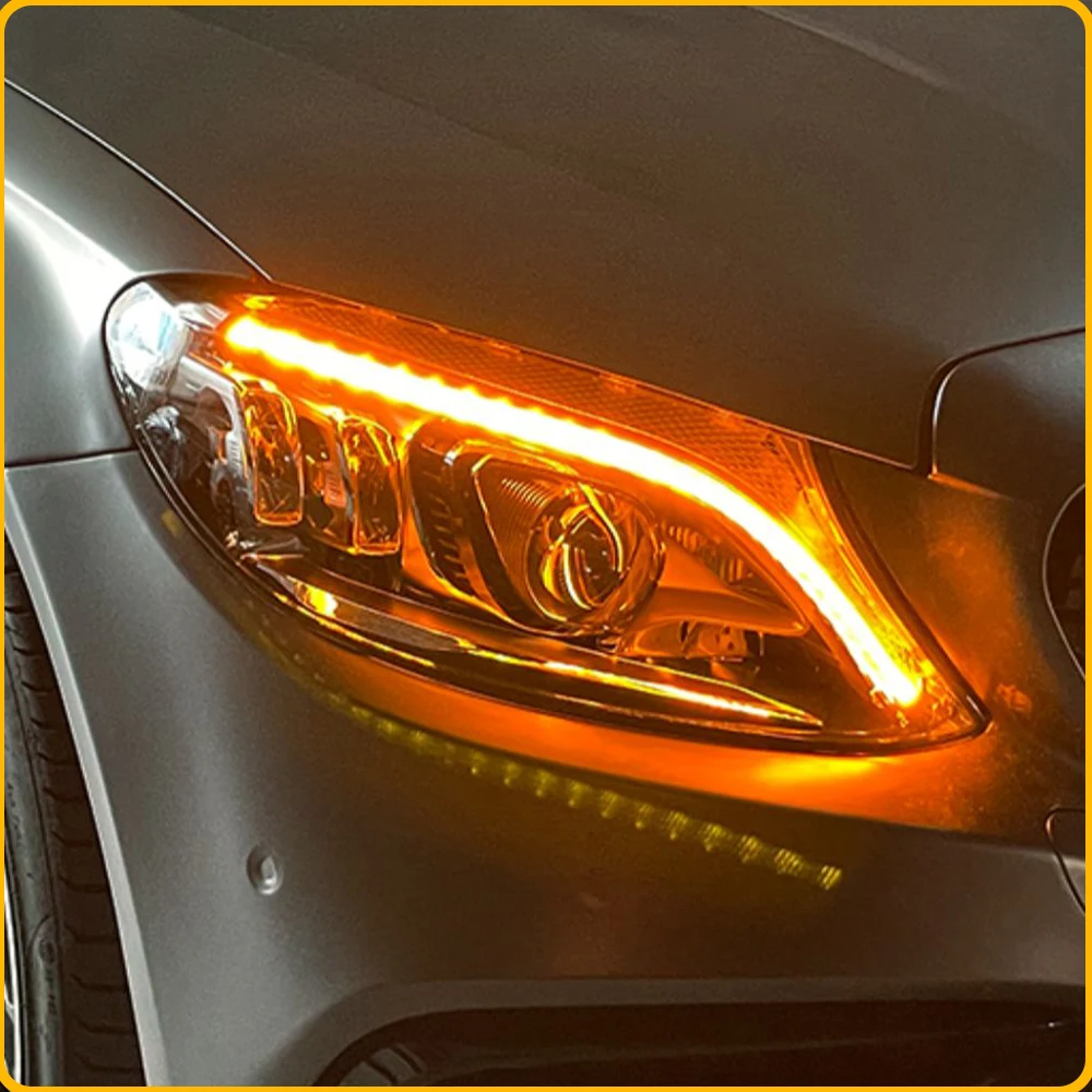

For Benz C-Class W205 S205 C300 2015-2018 Upgrade Auto LED Projector Lens Headlights Assembly Plug and Play Car Accessories Tool