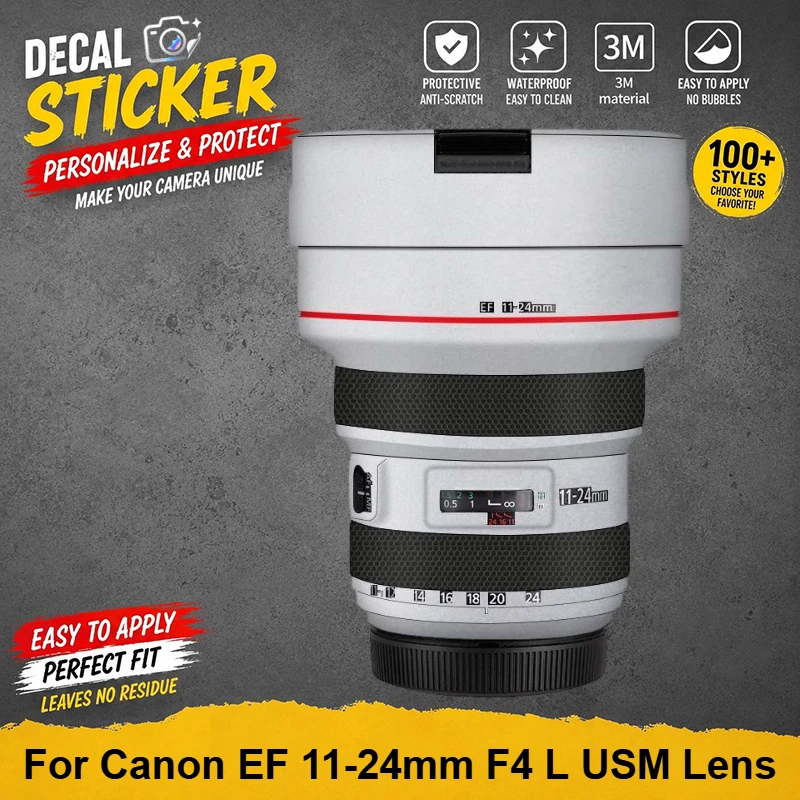 PrizMo Skin Lens Sticker For Canon EF 11-24mm F4 L USM Lens Decal Skin Vinyl Wrap Film Protector Coat EF11 24 F4