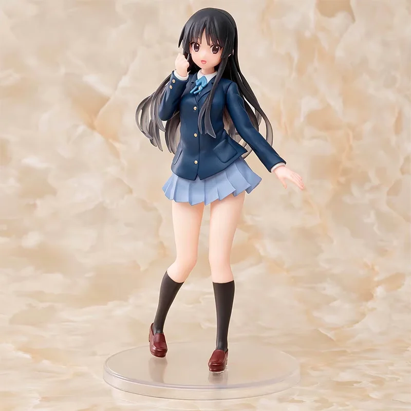 Taito Original K-ON Akiyama Mio Anime Figure PVC Action Collector Toys Doll Gifts Model 20cm Toys for Children In Stock