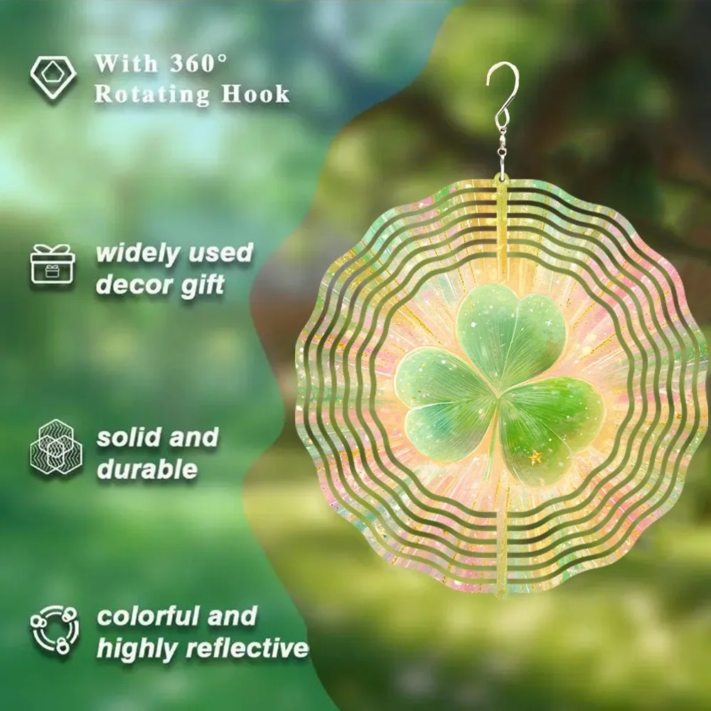 

360 ° Вращающийся ветряной колокольчик-отпугиватель птиц, декор для сада, уличный декор для патио, подарок для мамы, на Пасху, для дома