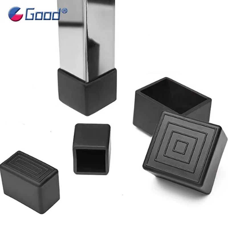 

Черные защитные накладки из мягкого ПВХ для ножек столов и стульев, 10x10мм-45x75мм, квадратные и прямоугольные, противоскользящие, для защиты мебели