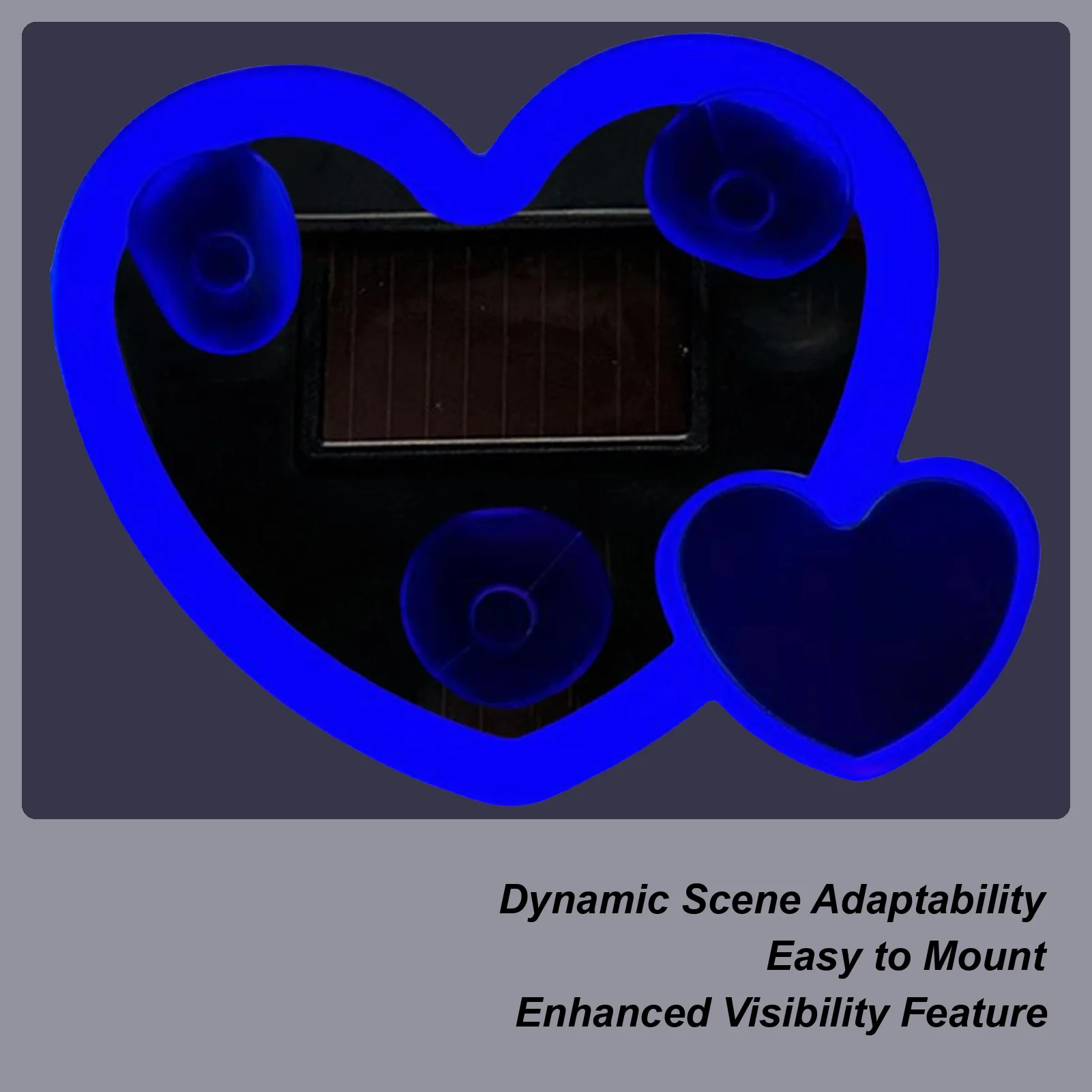 

Car Lights Solar Heart Shaped Car Window Lamp Neon Lights For Triangle Window Decor Automotive Interior Truck Night