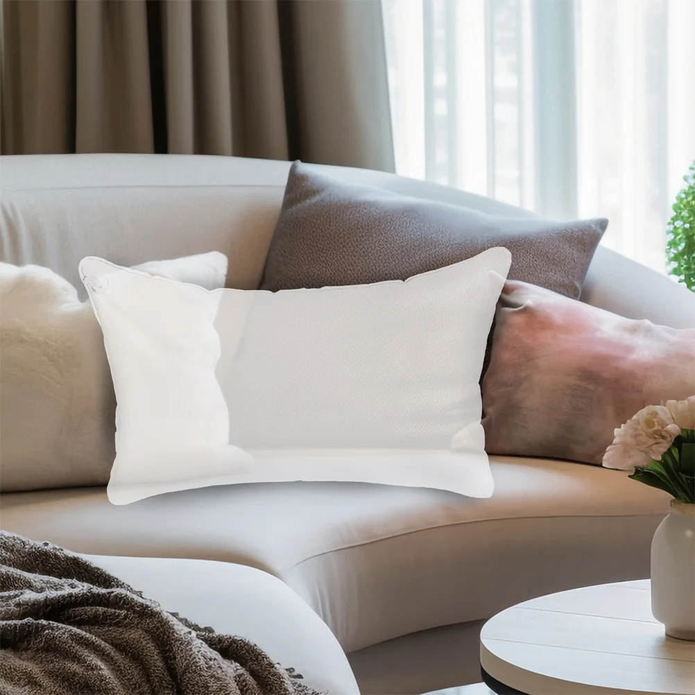 

2Pcs Inflatable Pillow Portable Travel Camping Cushion Lightweight PVC Material Versatile Use in Car Train Airplane