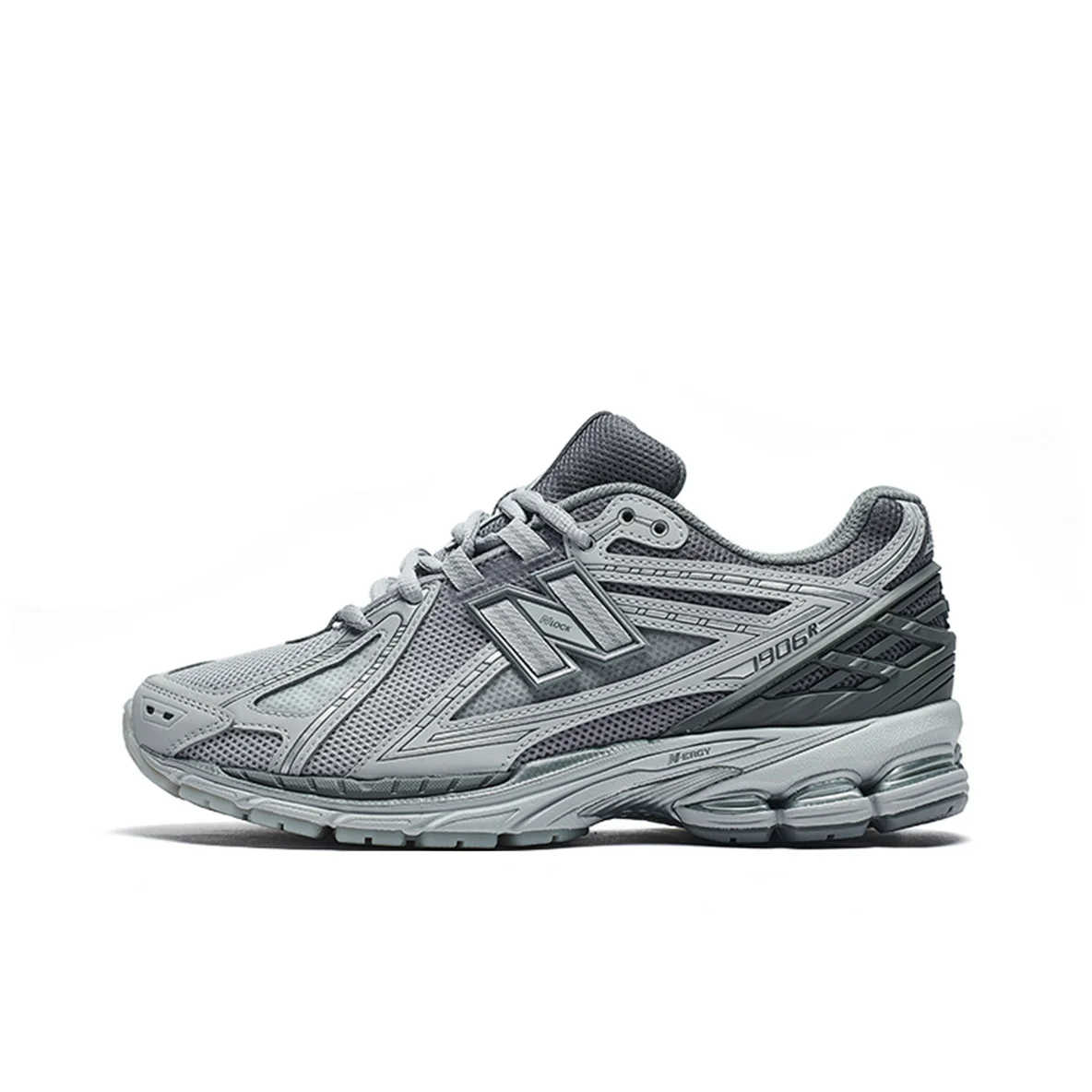 New Balance NB 1906R - حذاء جري كاجوال مريح ومتعدد الاستخدامات وممتص للصدمات ومنخفض القطع للرجال والنساء، لون رمادي.