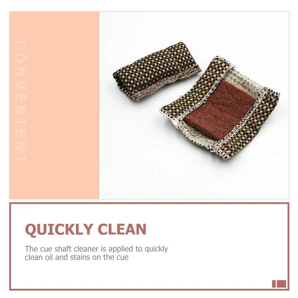 

Billiard Cue Slicker Cloths Durable Lightweight Easy to Carry Store Clean Oil Stains Shaft Burnisher Essential Accessory Pool