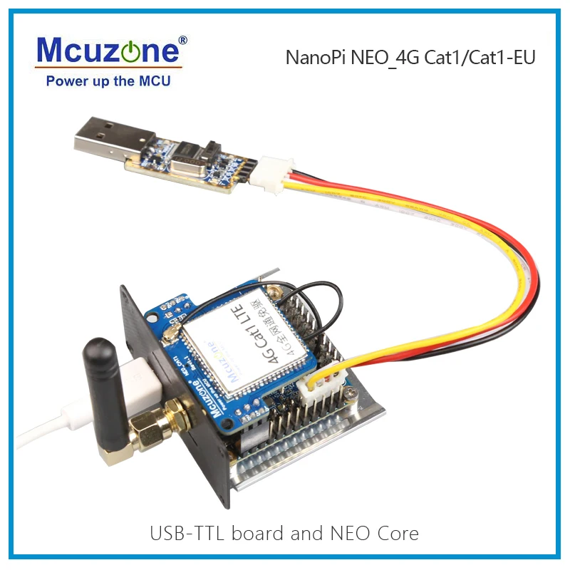 NanoPi NEO-4G Cat.1 LTE module, NEO / NEO Core / NEO Air,Drive free | dial free | plug and play,Debian