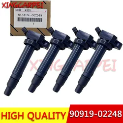 4pc Ignition Coil 90919-02248 For Toyota Tocama Lexus Camry Matrix 4Runner Scion xB Alphard Tundra Rav4 Avensis Sienna