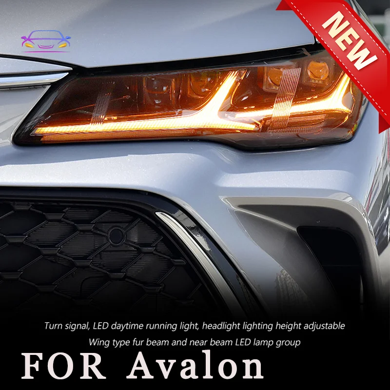 Car for 2019-2022 Toyota Asia Dragon modified LED lens fishbone running light water steering headlight assembly