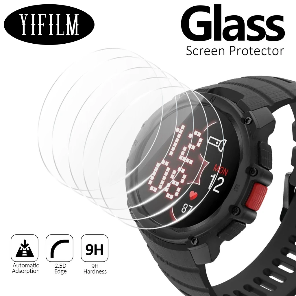 Für Polar Series Smartwatch gehärtetes Glas Displayschutzfolie, ultradünn, 9H Härte, HD klar, kratzfeste Schutzfolie