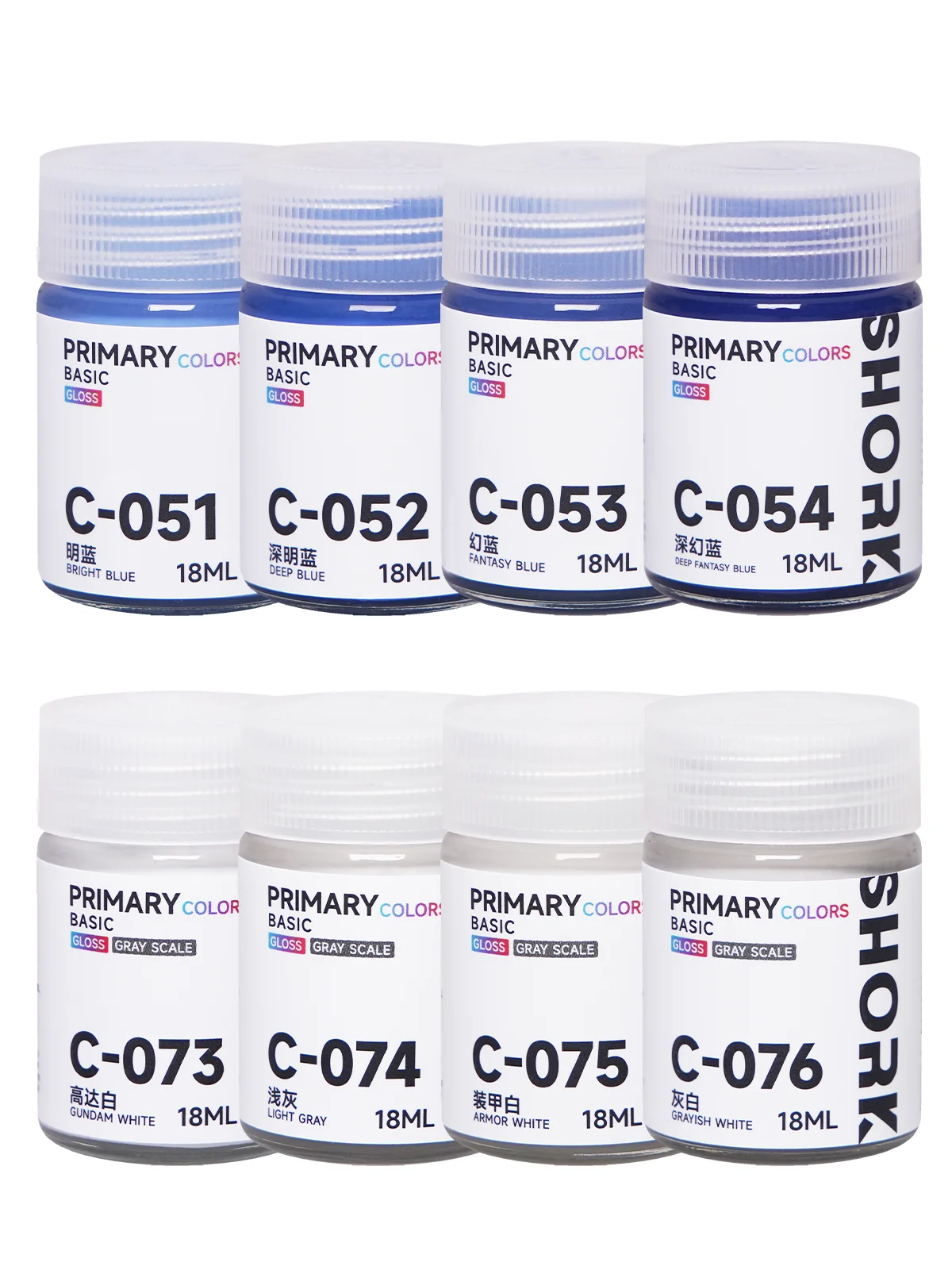 الطلاء القائم على الزيت SHORK قطع ونحت C اللون الأساسي نموذج 051 ~ 101 GK نموذج عسكري أدوات ملحقات الشكل هواية