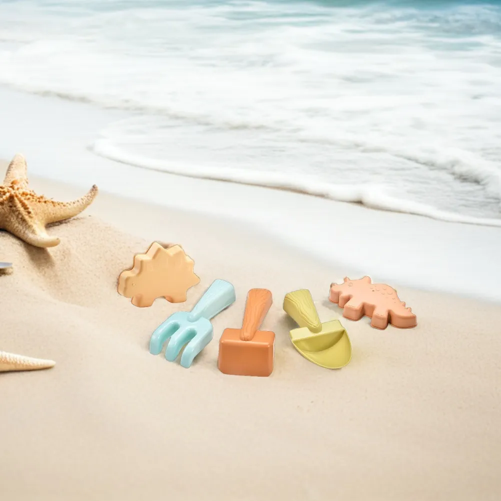 

9Pcs Kids Beach Sand Play Set Dinosaur Molds Shovel Rake Sand Digger Watering Can Outdoor Sandcastle Tools Sandbox Accessories