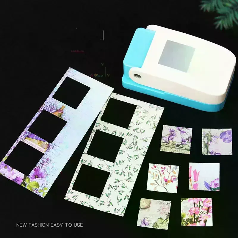 

Rectangle Postage Stamp Punch Lever Action Craft Punch For Paper Crafting Scrapbooking Various Materials Punching Tool