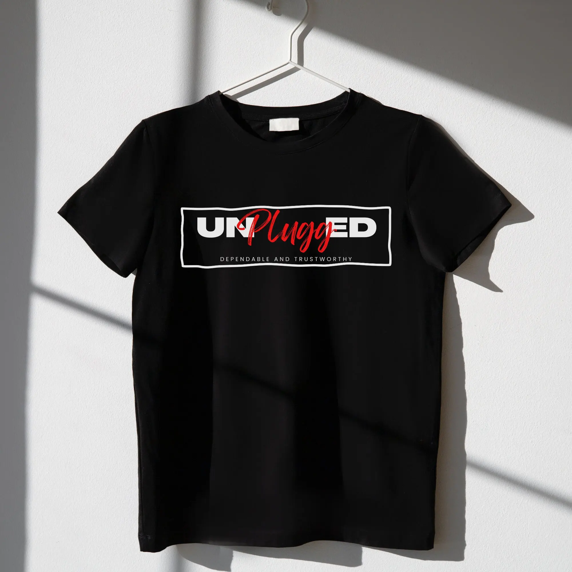 Unplugged Inspirational T Shirt Rebellious Shirts Hope Positive Be Real Trendy For Him Her Matrix