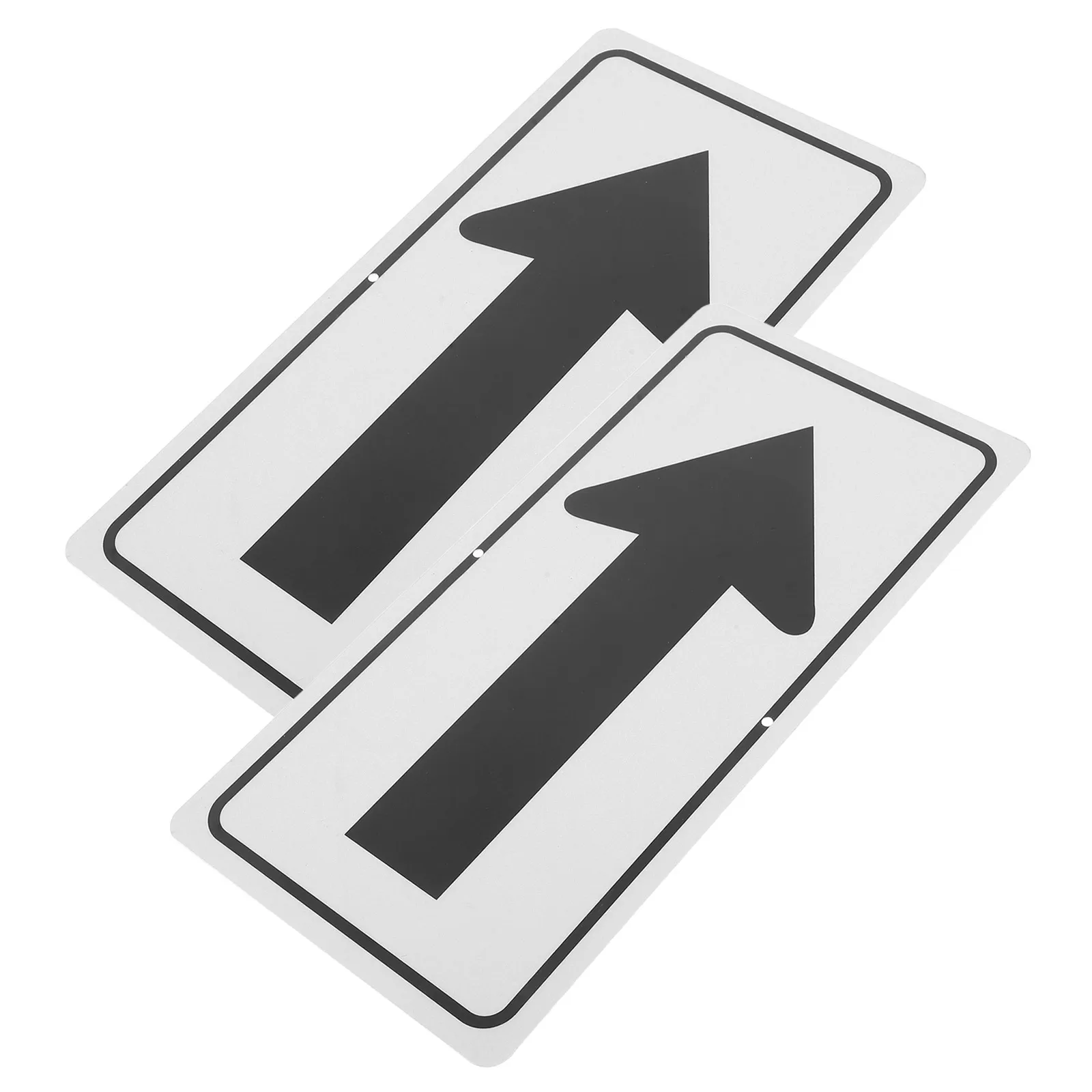 2pcs Arrow Sign Reflective Metal Traffic Direction Signs for Garage Use Aluminum Safety Board Street Signals Publicroad