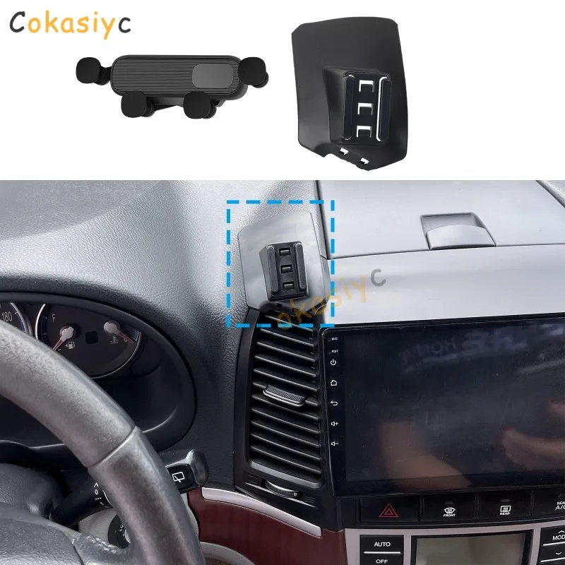 for Hyundai Santa Fe 2006 -2012 2007 2008 2009 2010 2011 Car Mobile Phone Holder Accessories GPS Bracket Navigation Stand Auto